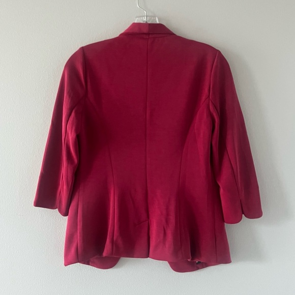 Skies Are Blue Hannah Open Red Blazer - Picture 2 of 8